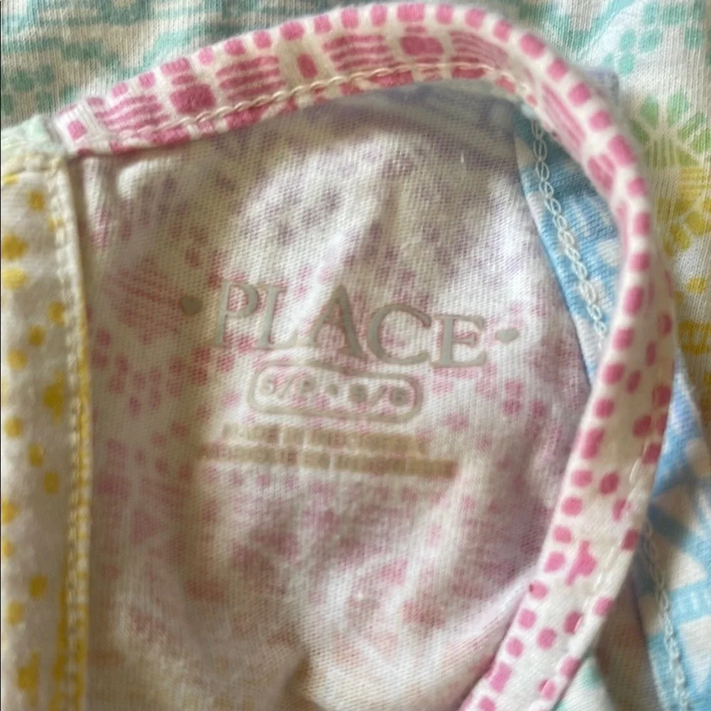 The Children's Place Pink and Yellow Jumpsuit Vibrant and Comfortable